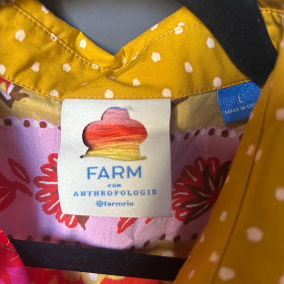 Farm Anthropologie Pink and Yellow Dress/Tunic - Picture 2 of 3